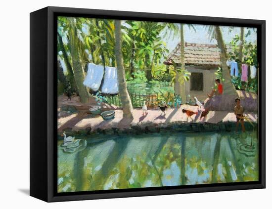 Backwaters, India-Andrew Macara-Framed Premier Image Canvas
