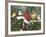 Backyard Birds on Snowy Branch-William Vanderdasson-Framed Giclee Print