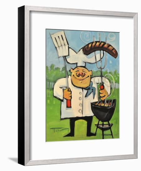 Backyard Bistro-Tim Nyberg-Framed Premium Giclee Print