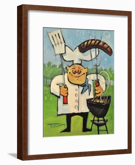 Backyard Bistro-Tim Nyberg-Framed Premium Giclee Print