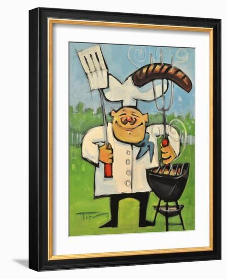 Backyard Bistro-Tim Nyberg-Framed Giclee Print