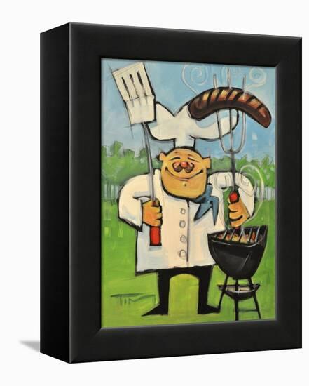 Backyard Bistro-Tim Nyberg-Framed Premier Image Canvas