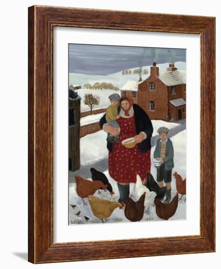 Backyard in Winter-Margaret Loxton-Framed Giclee Print