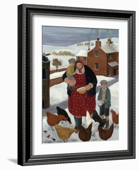 Backyard in Winter-Margaret Loxton-Framed Giclee Print