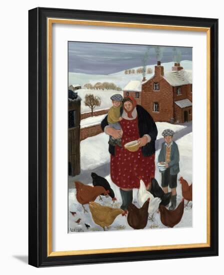 Backyard in Winter-Margaret Loxton-Framed Giclee Print