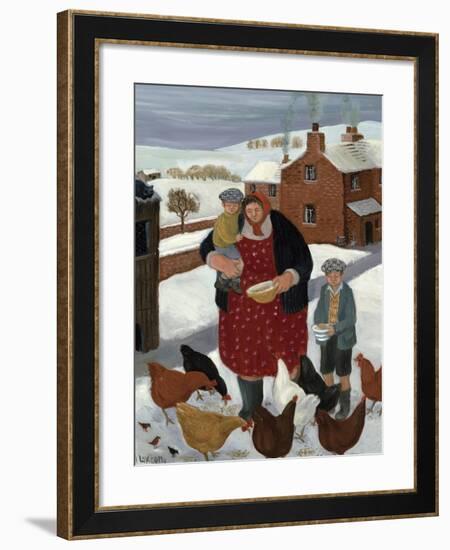 Backyard in Winter-Margaret Loxton-Framed Giclee Print