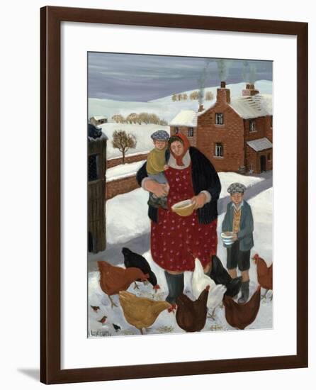 Backyard in Winter-Margaret Loxton-Framed Giclee Print