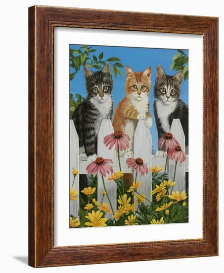 Backyard Kittens-William Vanderdasson-Framed Giclee Print