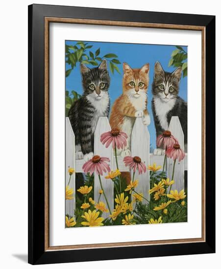 Backyard Kittens-William Vanderdasson-Framed Giclee Print