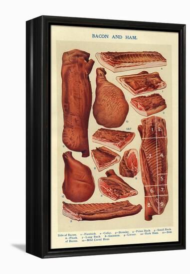 Bacon and Ham, Isabella Beeton, UK-null-Framed Premier Image Canvas