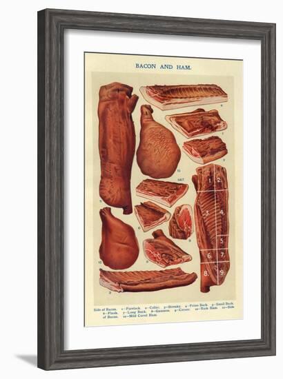 Bacon and Ham, Isabella Beeton, UK--Framed Giclee Print