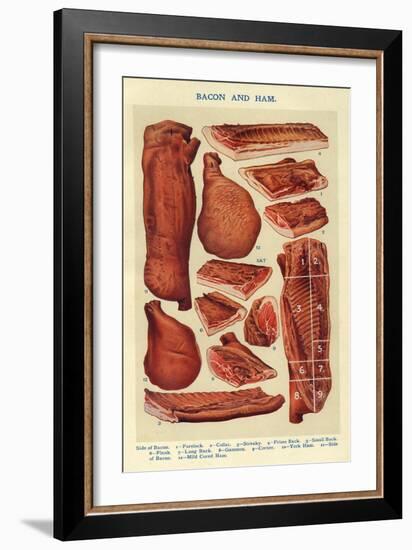 Bacon and Ham, Isabella Beeton, UK-null-Framed Giclee Print