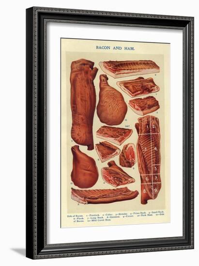 Bacon and Ham, Isabella Beeton, UK-null-Framed Giclee Print