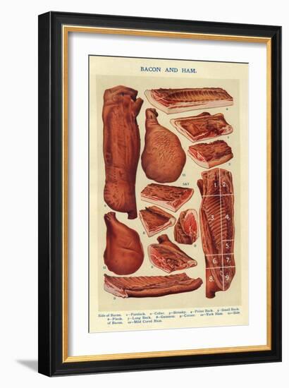 Bacon and Ham, Isabella Beeton, UK-null-Framed Giclee Print