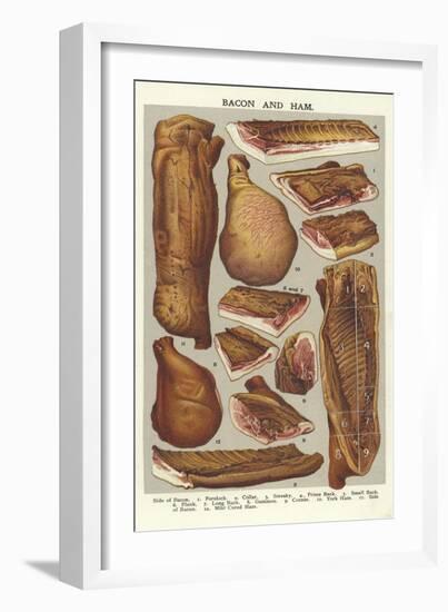 Bacon and Ham-null-Framed Giclee Print