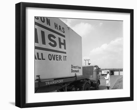 Bacon Delivery from Denmark, Kilnhurst, South Yorkshire, 1964-Michael Walters-Framed Photographic Print