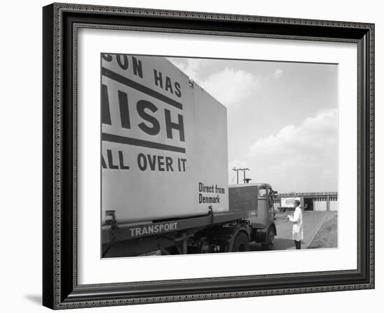Bacon Delivery from Denmark, Kilnhurst, South Yorkshire, 1964-Michael Walters-Framed Photographic Print