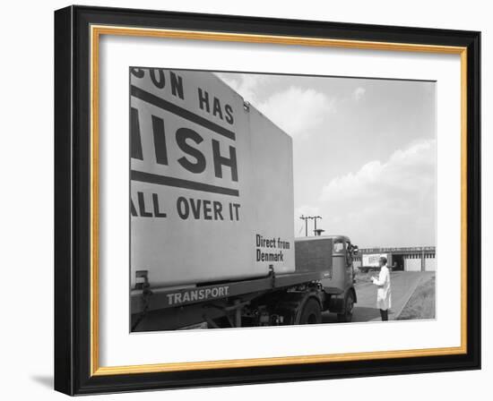 Bacon Delivery from Denmark, Kilnhurst, South Yorkshire, 1964-Michael Walters-Framed Photographic Print