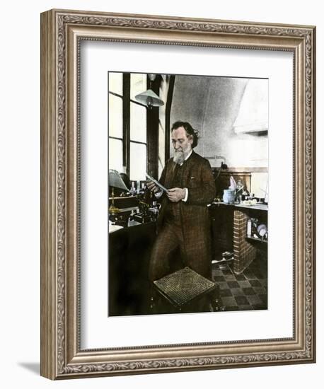 Bacteriologist Elie Metchnikoff in His Laboratory-null-Framed Giclee Print