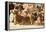 Bactrian Camel Herd. Gobi Desert. Mongolia.-Tom Norring-Framed Premier Image Canvas