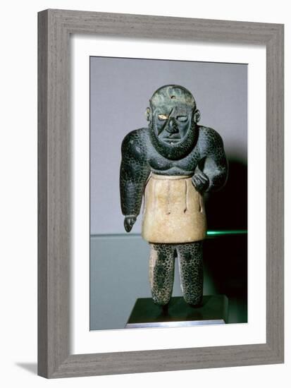 Bactrian statuette of the genie La Balafre (the Scarred One). Artist: Unknown-Unknown-Framed Giclee Print