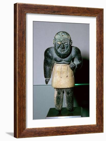 Bactrian statuette of the genie La Balafre (the Scarred One). Artist: Unknown-Unknown-Framed Giclee Print