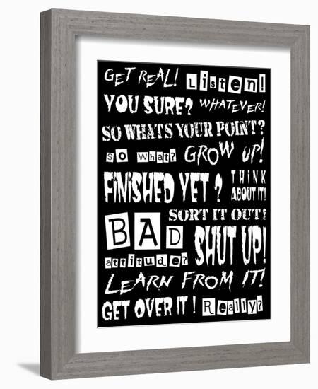 Bad Attitude-Roseanne Jones-Framed Giclee Print