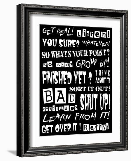 Bad Attitude-Roseanne Jones-Framed Giclee Print