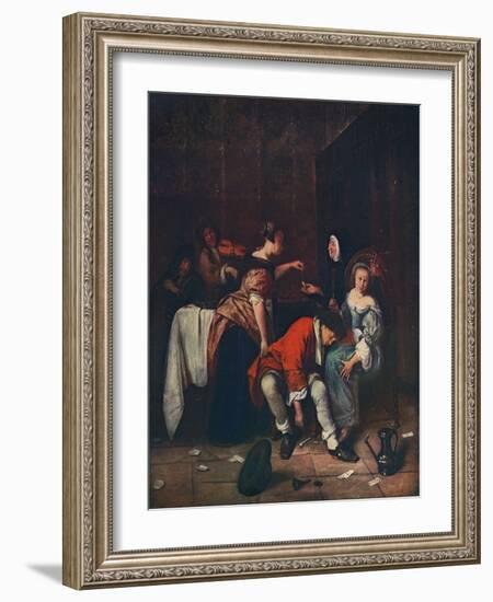 'Bad Company', c1665-Jan Steen-Framed Giclee Print