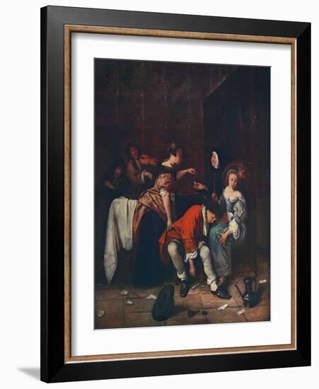 'Bad Company', c1665-Jan Steen-Framed Giclee Print