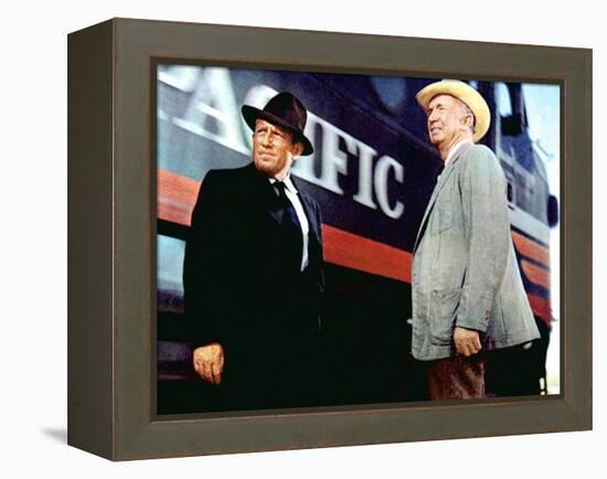 Bad Day At Black Rock, Spencer Tracy, Walter Brennan, 1955-null-Framed Stretched Canvas