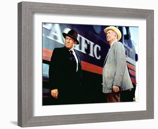 Bad Day At Black Rock, Spencer Tracy, Walter Brennan, 1955-null-Framed Photo