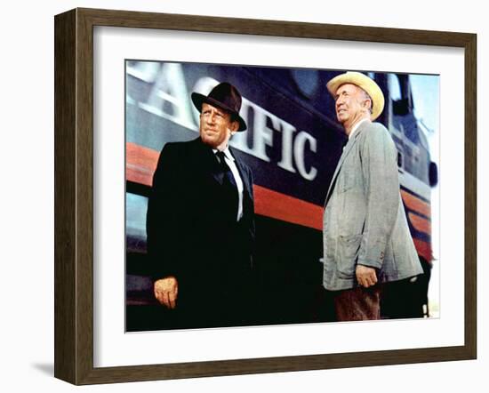 Bad Day At Black Rock, Spencer Tracy, Walter Brennan, 1955-null-Framed Photo