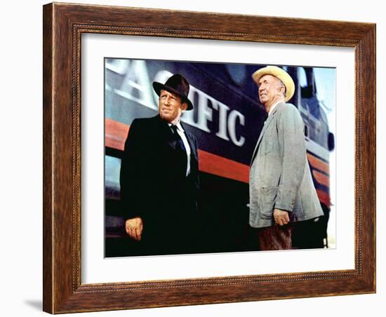 Bad Day At Black Rock, Spencer Tracy, Walter Brennan, 1955-null-Framed Photo