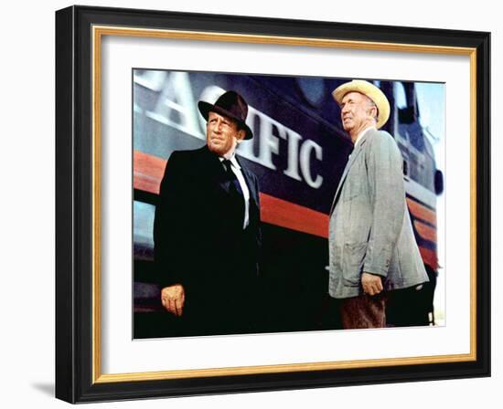 Bad Day At Black Rock, Spencer Tracy, Walter Brennan, 1955-null-Framed Photo