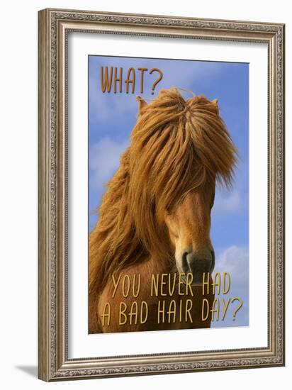 Bad Hair Day-Cora Niele-Framed Giclee Print
