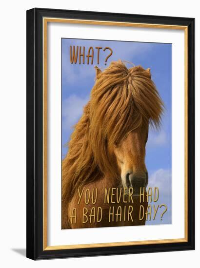 Bad Hair Day-Cora Niele-Framed Giclee Print