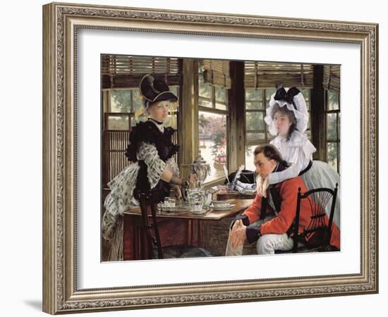 Bad News, the Parting, 1872 (Oil on Canvas)-James Jacques Joseph Tissot-Framed Giclee Print