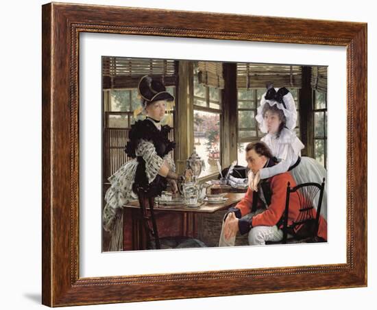 Bad News, the Parting, 1872 (Oil on Canvas)-James Jacques Joseph Tissot-Framed Giclee Print