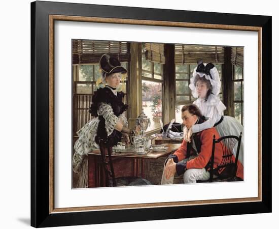 Bad News, the Parting, 1872 (Oil on Canvas)-James Jacques Joseph Tissot-Framed Giclee Print