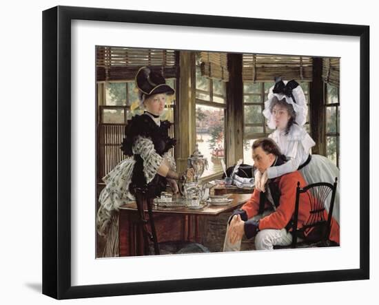 Bad News, the Parting, 1872 (Oil on Canvas)-James Jacques Joseph Tissot-Framed Giclee Print