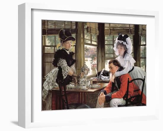 Bad News, the Parting, 1872 (Oil on Canvas)-James Jacques Joseph Tissot-Framed Giclee Print