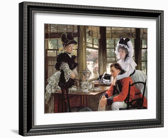 Bad News, the Parting, 1872 (Oil on Canvas)-James Jacques Joseph Tissot-Framed Giclee Print