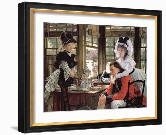Bad News, the Parting, 1872 (Oil on Canvas)-James Jacques Joseph Tissot-Framed Giclee Print