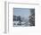 Bad Tolz Spa Town Covered By Snow at Sunrise, Bavaria, Germany-Richard Nebesky-Framed Photographic Print