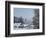 Bad Tolz Spa Town Covered By Snow at Sunrise, Bavaria, Germany-Richard Nebesky-Framed Photographic Print