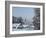 Bad Tolz Spa Town Covered By Snow at Sunrise, Bavaria, Germany-Richard Nebesky-Framed Photographic Print