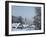 Bad Tolz Spa Town Covered By Snow at Sunrise, Bavaria, Germany-Richard Nebesky-Framed Photographic Print