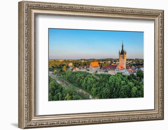 Bad Wimpfen with Blue Tower, Neckartal Valley, Burgenstrasse, Baden-Wurttemberg, Germany, Europe-Markus Lange-Framed Photographic Print