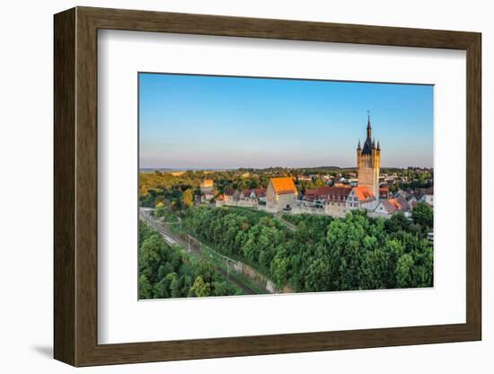 Bad Wimpfen with Blue Tower, Neckartal Valley, Burgenstrasse, Baden-Wurttemberg, Germany, Europe-Markus Lange-Framed Photographic Print